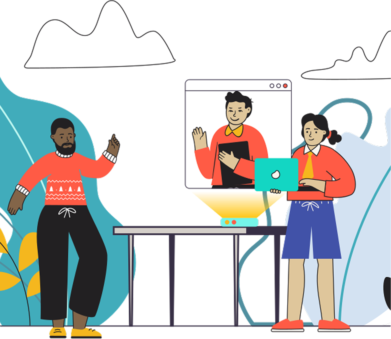 Youth mental health collaboration illustration